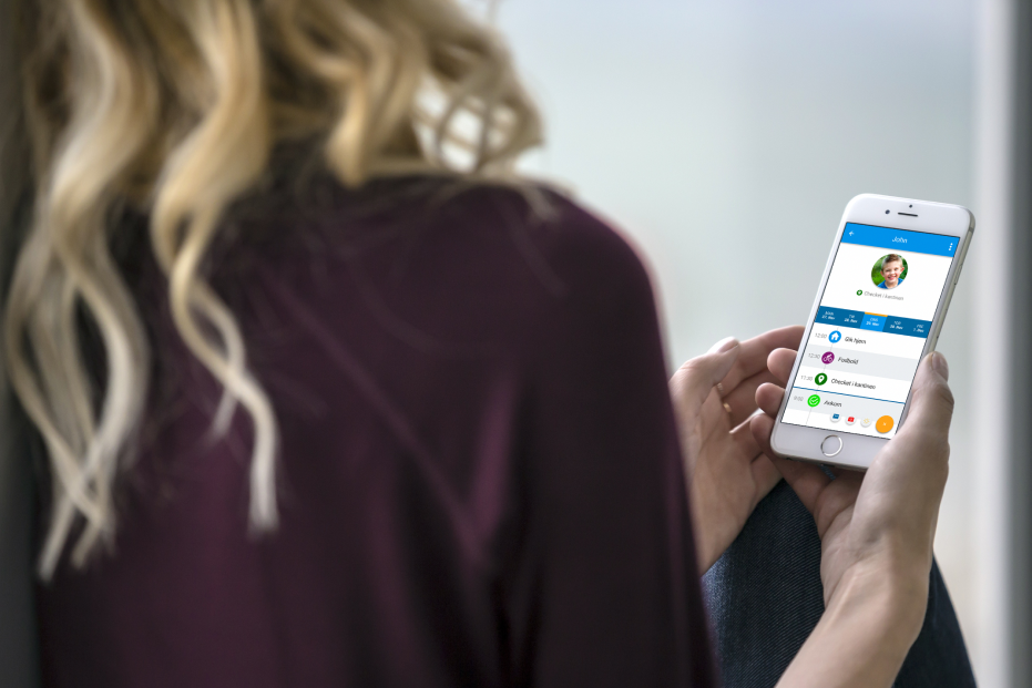 mobil app - overblik over barnets dag – hvad der er sket og hvad der er planlagt for resten af dagen